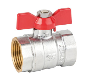Light ball valve (red butterfly handle)